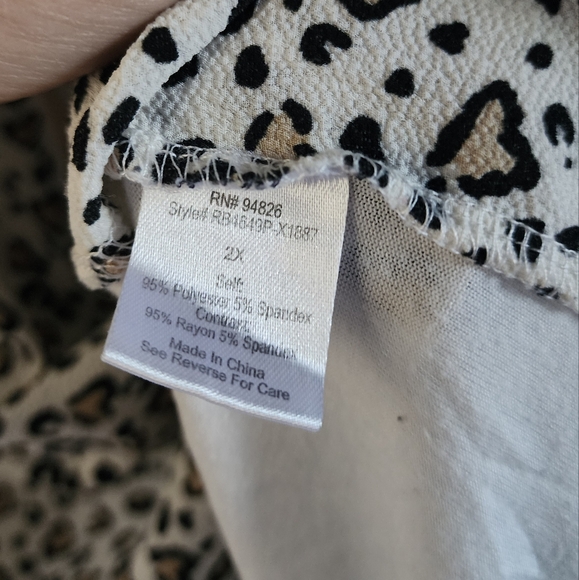 Tempted Hearts leopard print top - Picture 4 of 7